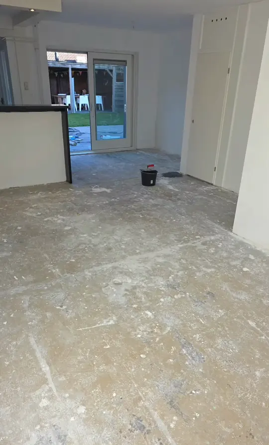 Ruwe ondergrond voor het egaliseren